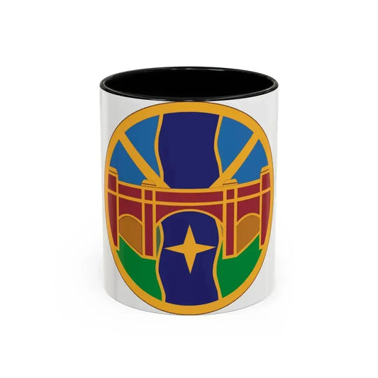1 Transportation Agency (U.S. Army) Accent Coffee Mug 11oz Black - Go Mug Yourself