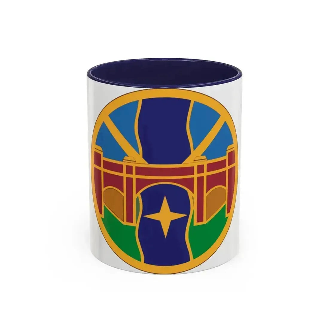 1 Transportation Agency (U.S. Army) Accent Coffee Mug 11oz Navy - Go Mug Yourself