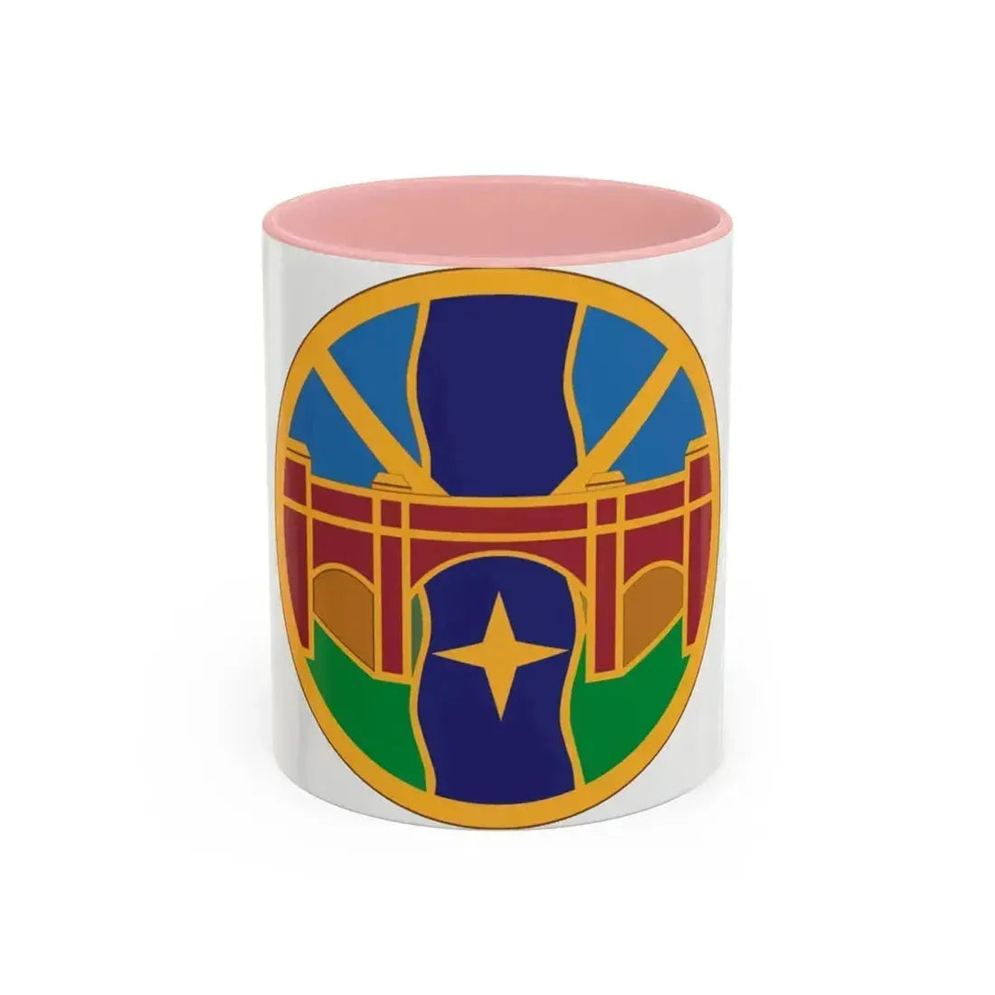 1 Transportation Agency (U.S. Army) Accent Coffee Mug 11oz Pink - Go Mug Yourself
