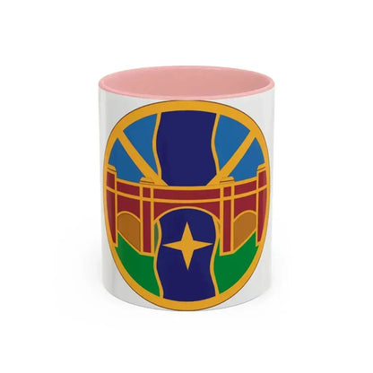 1 Transportation Agency (U.S. Army) Accent Coffee Mug 11oz Pink - Go Mug Yourself