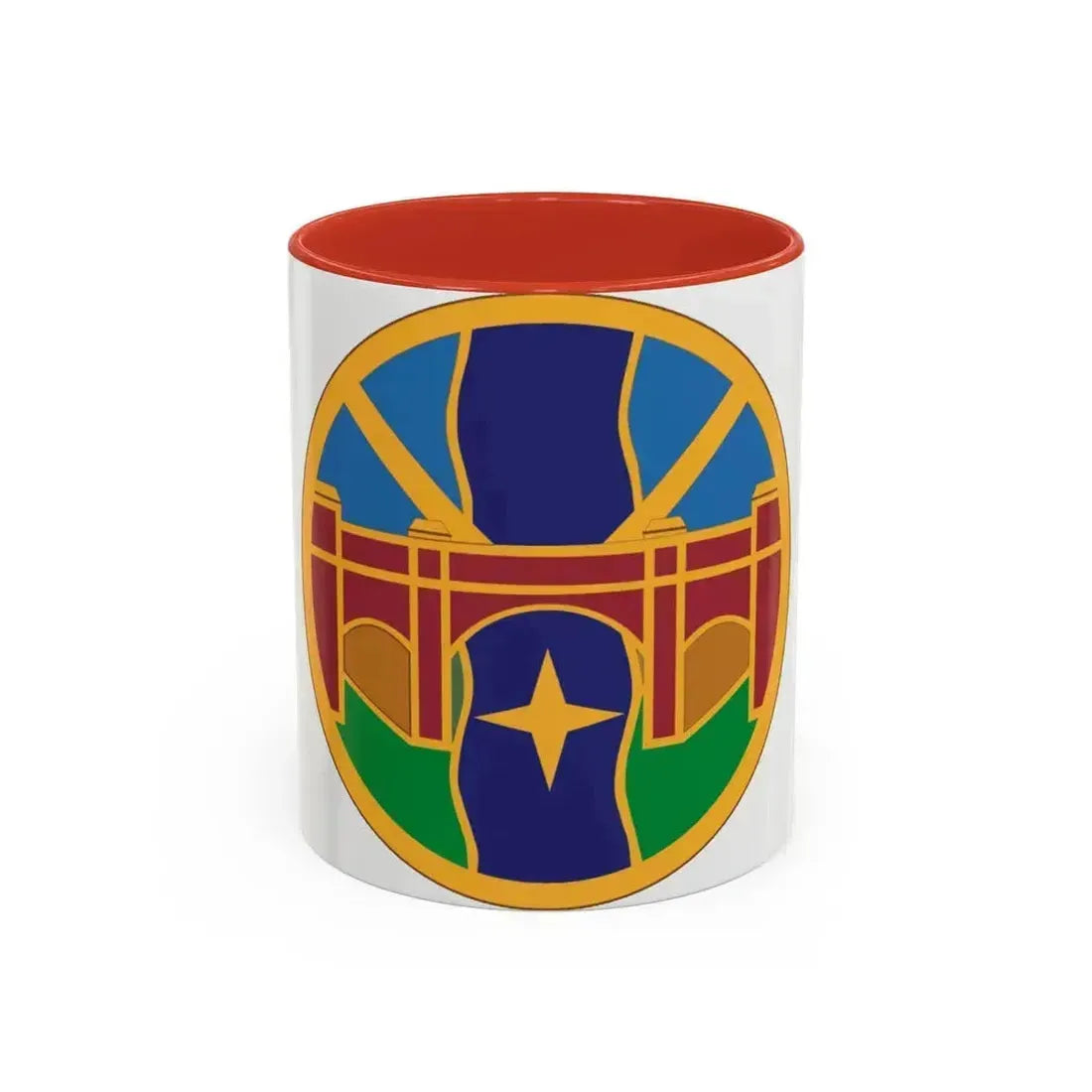 1 Transportation Agency (U.S. Army) Accent Coffee Mug 11oz Red - Go Mug Yourself