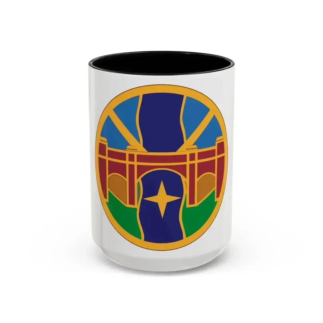 1 Transportation Agency (U.S. Army) Accent Coffee Mug 15oz Black - Go Mug Yourself