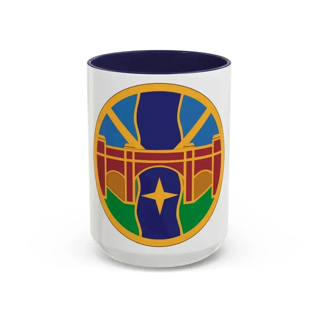 1 Transportation Agency (U.S. Army) Accent Coffee Mug 15oz Navy - Go Mug Yourself