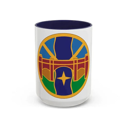 1 Transportation Agency (U.S. Army) Accent Coffee Mug 15oz Navy - Go Mug Yourself