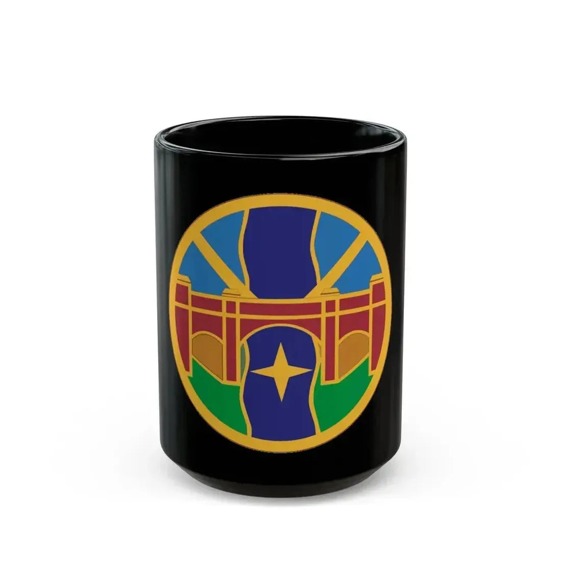 1 Transportation Agency (U.S. Army) Black Coffee Mug 15oz - Go Mug Yourself