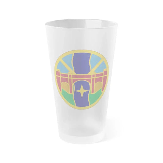 1 Transportation Agency (U.S. Army) Frosted Pint Glass 16oz Default Title - Go Mug Yourself