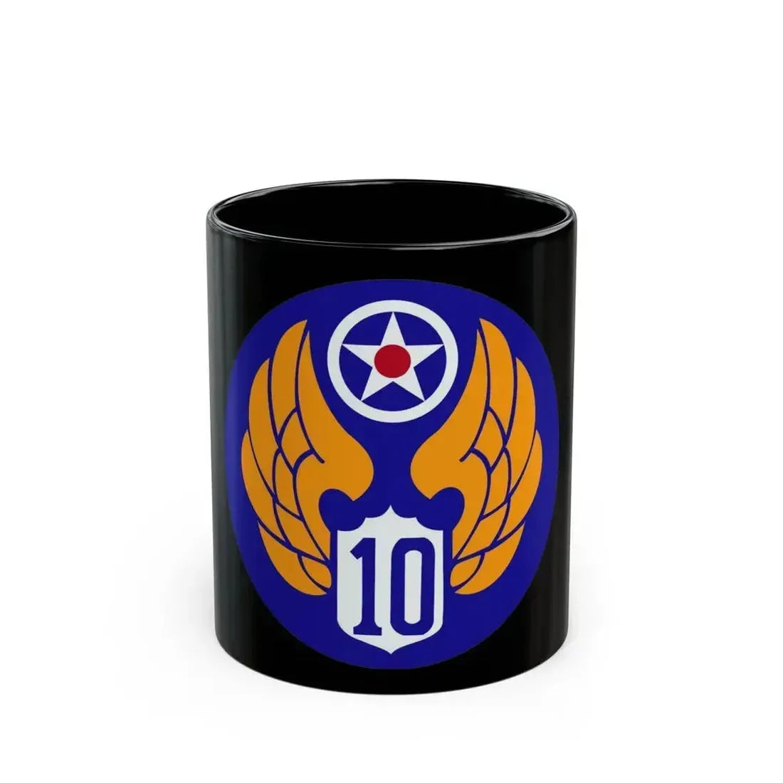 10 Air Force (U.S. Army) Black Coffee Mug 11oz - Go Mug Yourself