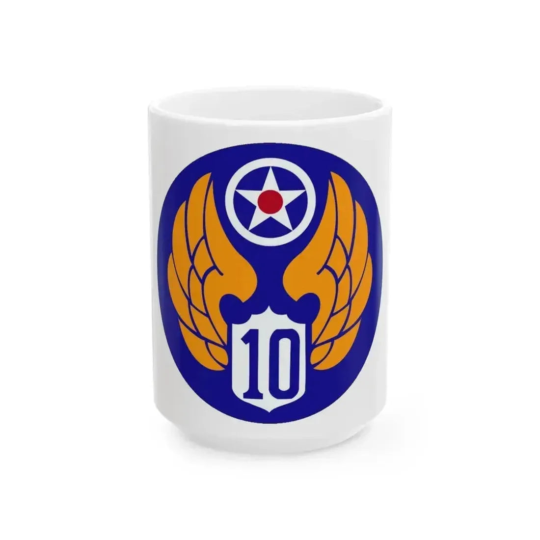 10 Air Force (U.S. Army) White Coffee Mug 11oz - Go Mug Yourself