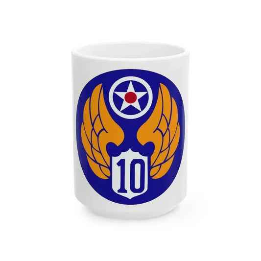 10 Air Force (U.S. Army) White Coffee Mug 11oz - Go Mug Yourself