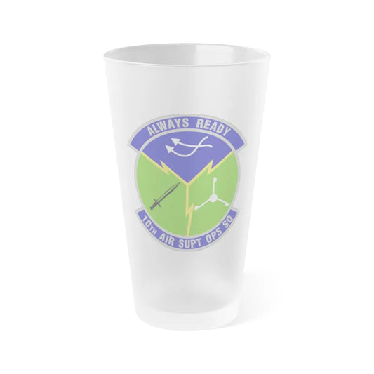 10 Air Support Operations Squadron ACC (U.S. Air Force) Frosted Pint Glass 16oz-Go Mug Yourself