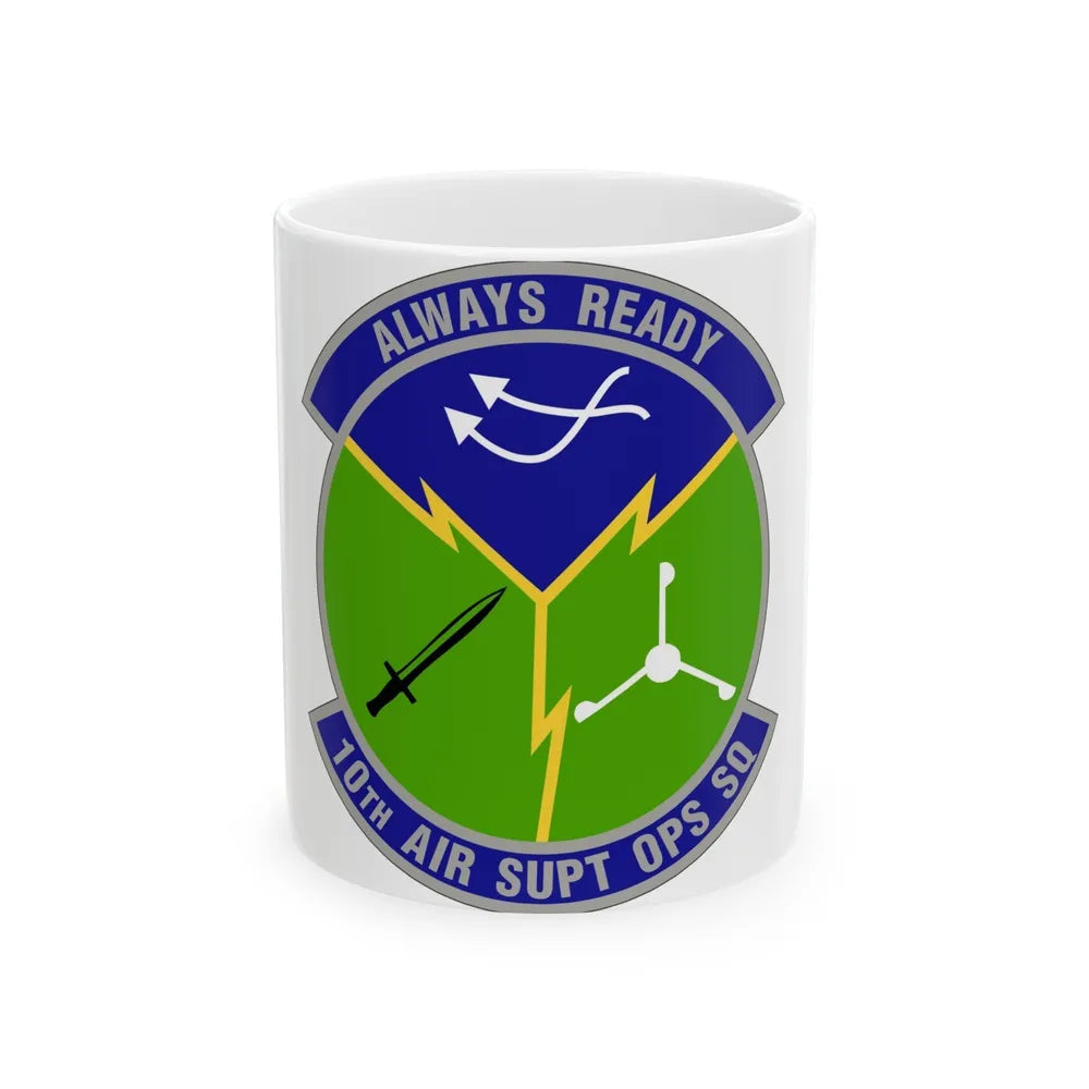 10 Air Support Operations Squadron ACC (U.S. Air Force) White Coffee Mug-11oz-Go Mug Yourself