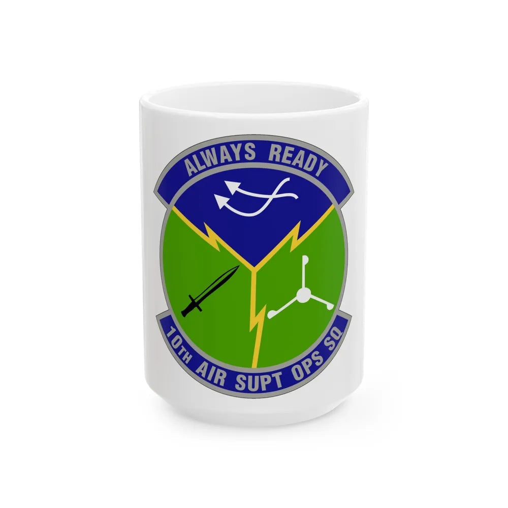 10 Air Support Operations Squadron ACC (U.S. Air Force) White Coffee Mug-15oz-Go Mug Yourself