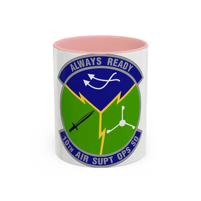 10 Air Support Operations Squadron ACC (U.S. Air Force) Accent Coffee Mug 11oz Pink - Go Mug Yourself