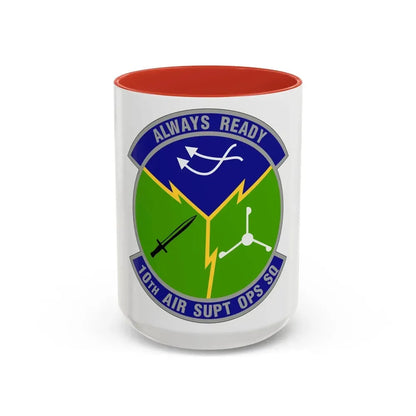 10 Air Support Operations Squadron ACC (U.S. Air Force) Accent Coffee Mug 15oz Red - Go Mug Yourself