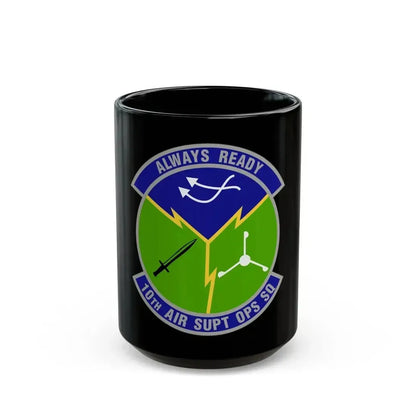 10 Air Support Operations Squadron ACC (U.S. Air Force) Black Coffee Mug 15oz - Go Mug Yourself