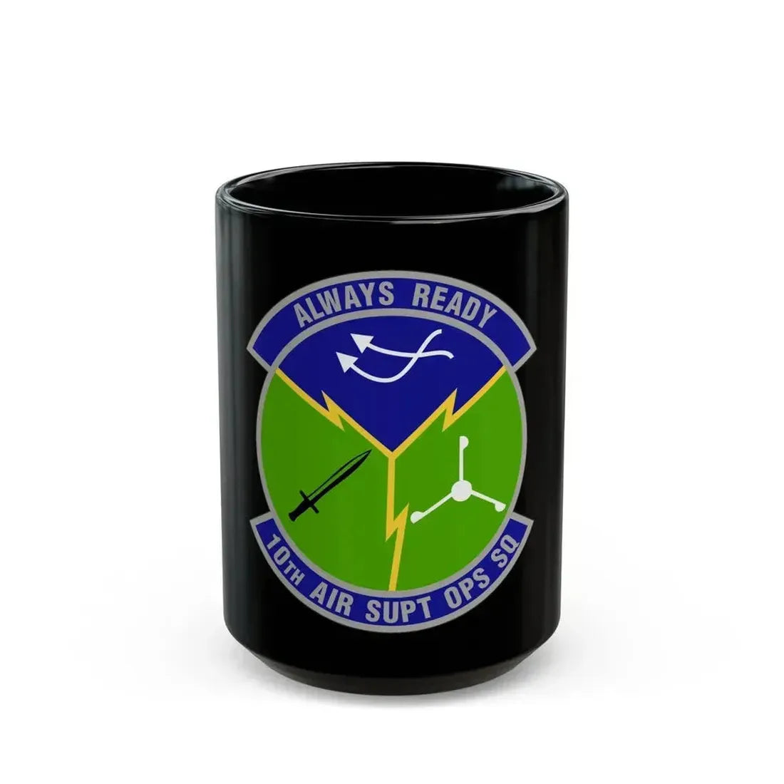 10 Air Support Operations Squadron ACC (U.S. Air Force) Black Coffee Mug - Go Mug Yourself