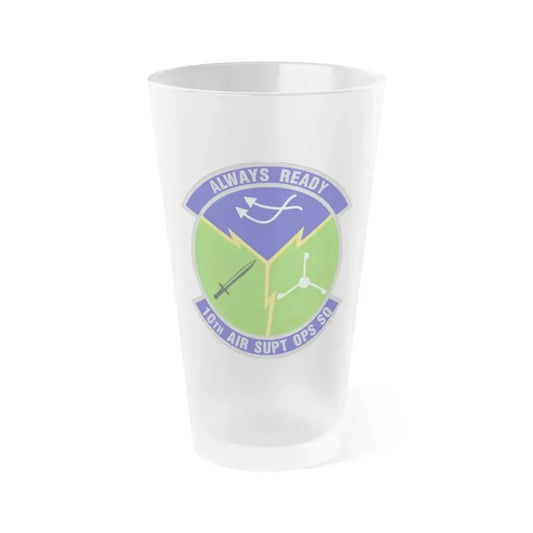 10 Air Support Operations Squadron ACC (U.S. Air Force) Frosted Pint Glass 16oz Default Title - Go Mug Yourself