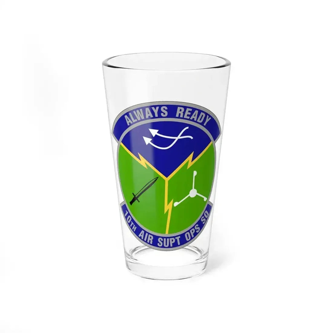 10 Air Support Operations Squadron ACC (U.S. Air Force) Pint Glass 16oz 16oz - Go Mug Yourself