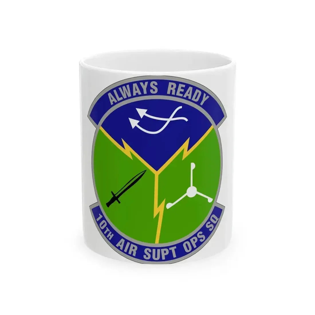10 Air Support Operations Squadron ACC (U.S. Air Force) White Coffee Mug 11oz - Go Mug Yourself