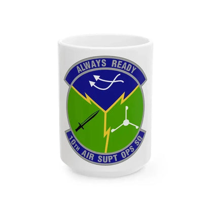 10 Air Support Operations Squadron ACC (U.S. Air Force) White Coffee Mug 15oz - Go Mug Yourself