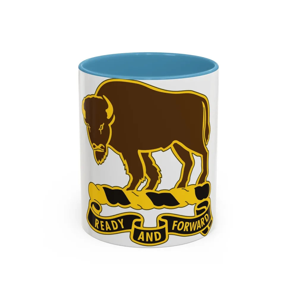 10 Cavalry Regiment (U.S. Army) Accent Coffee Mug-11oz-Light Blue-Go Mug Yourself