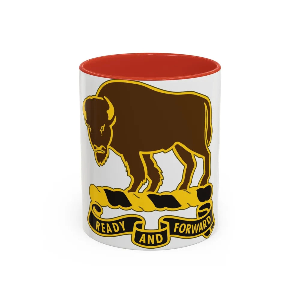 10 Cavalry Regiment (U.S. Army) Accent Coffee Mug-11oz-Red-Go Mug Yourself