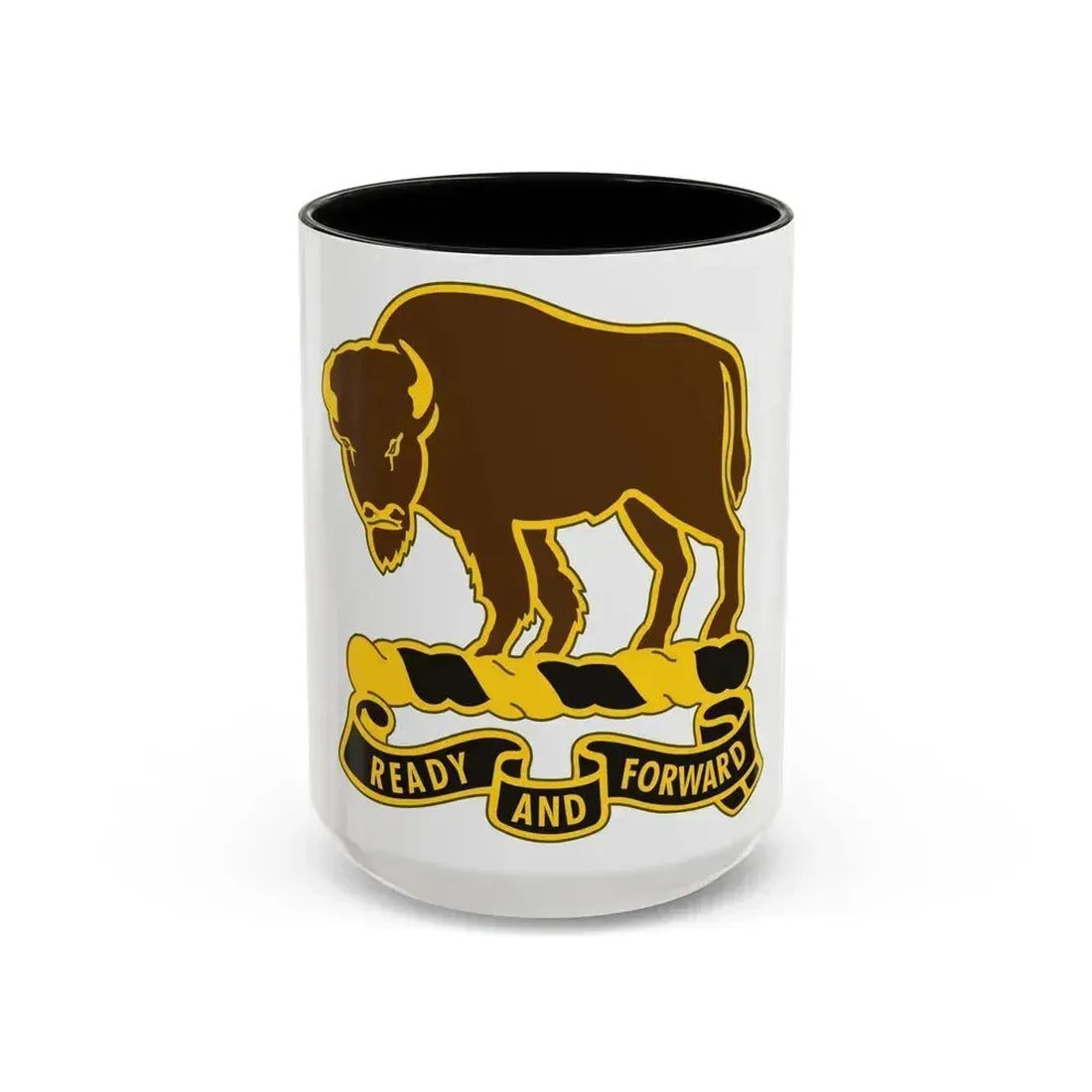 10 Cavalry Regiment (U.S. Army) Accent Coffee Mug 15oz Black - Go Mug Yourself