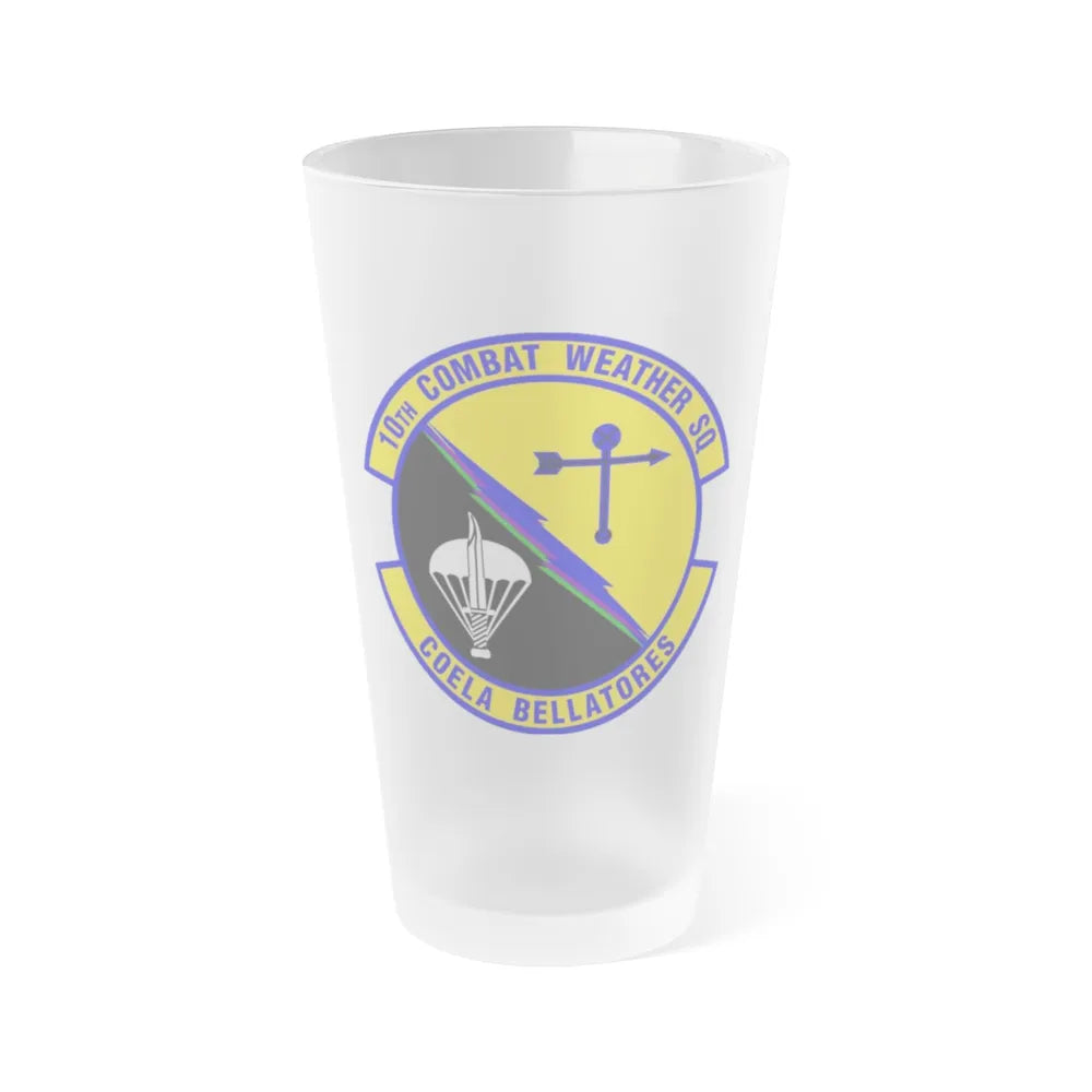 10 Combat Weather Squadron AFSOC (U.S. Air Force) Frosted Pint Glass 16oz-16oz-Frosted-Go Mug Yourself