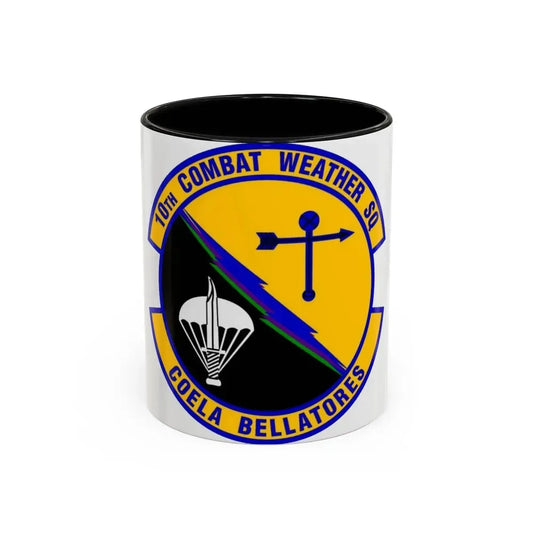 10 Combat Weather Squadron AFSOC (U.S. Air Force) Accent Coffee Mug 11oz Black - Go Mug Yourself