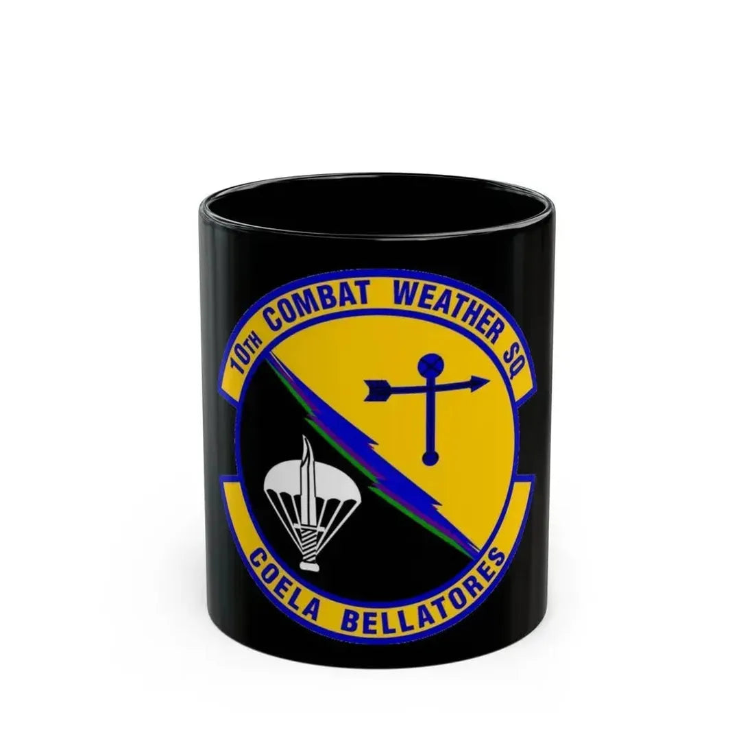 10 Combat Weather Squadron AFSOC (U.S. Air Force) Black Coffee Mug 11oz - Go Mug Yourself
