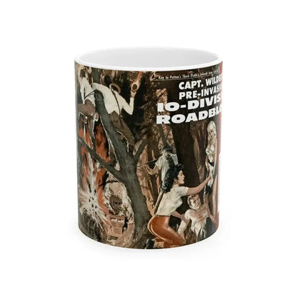 10-Division Roadblock, Stag magazine, July, 1964 - White Coffee Mug 11oz - Go Mug Yourself