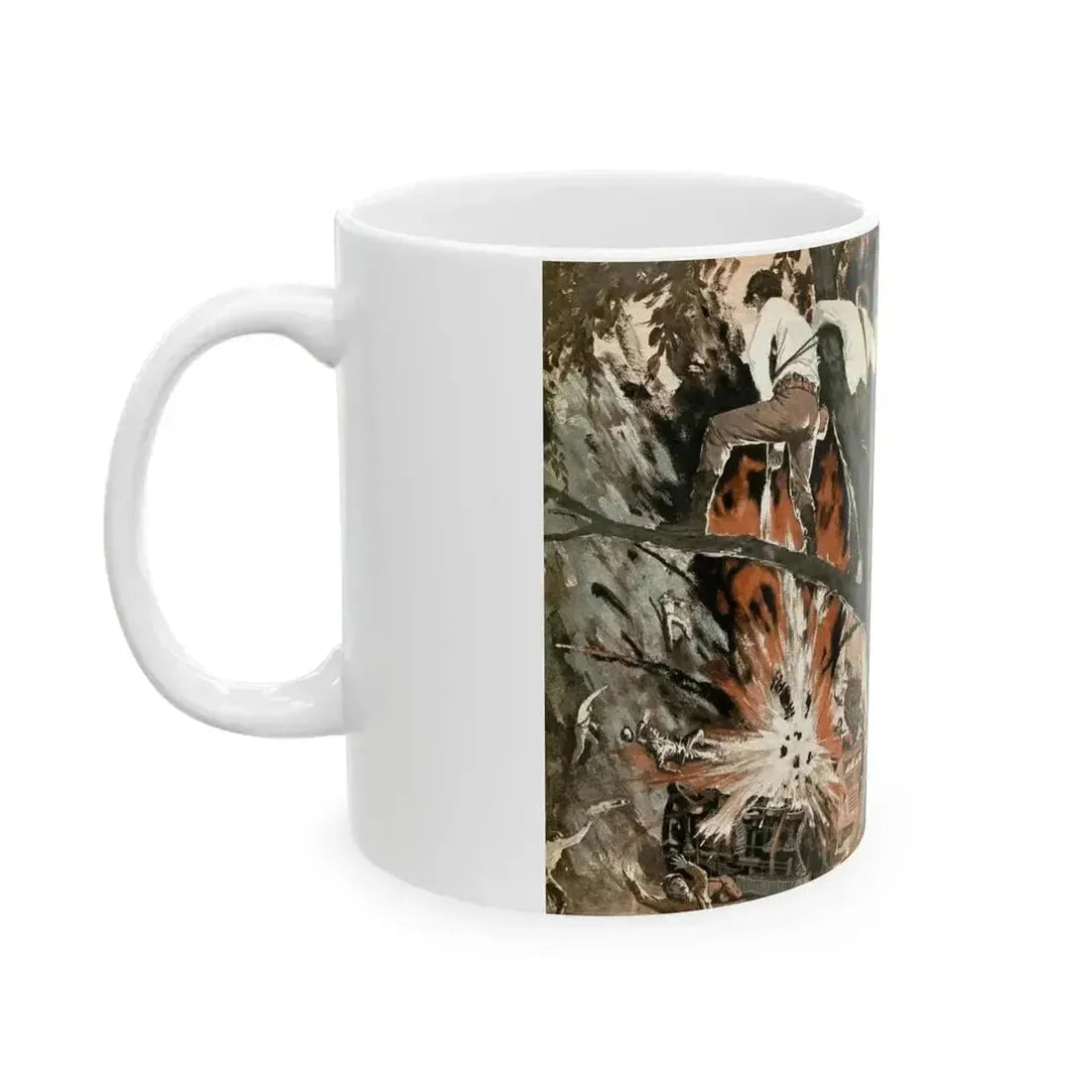 10-Division Roadblock, Stag magazine, July, 1964 - White Coffee Mug - Go Mug Yourself