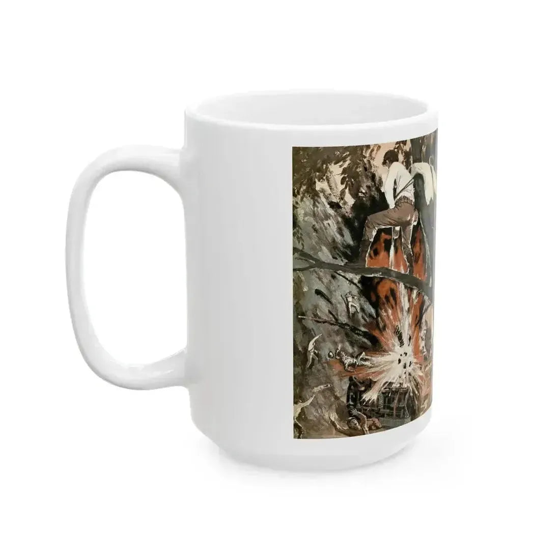 10-Division Roadblock, Stag magazine, July, 1964 - White Coffee Mug - Go Mug Yourself