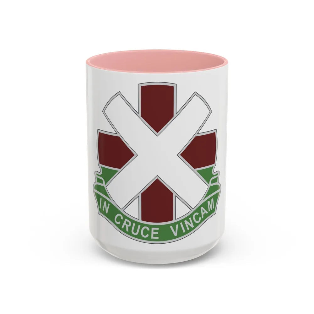 10 Field Hospital (U.S. Army) Accent Coffee Mug-15oz-Pink-Go Mug Yourself