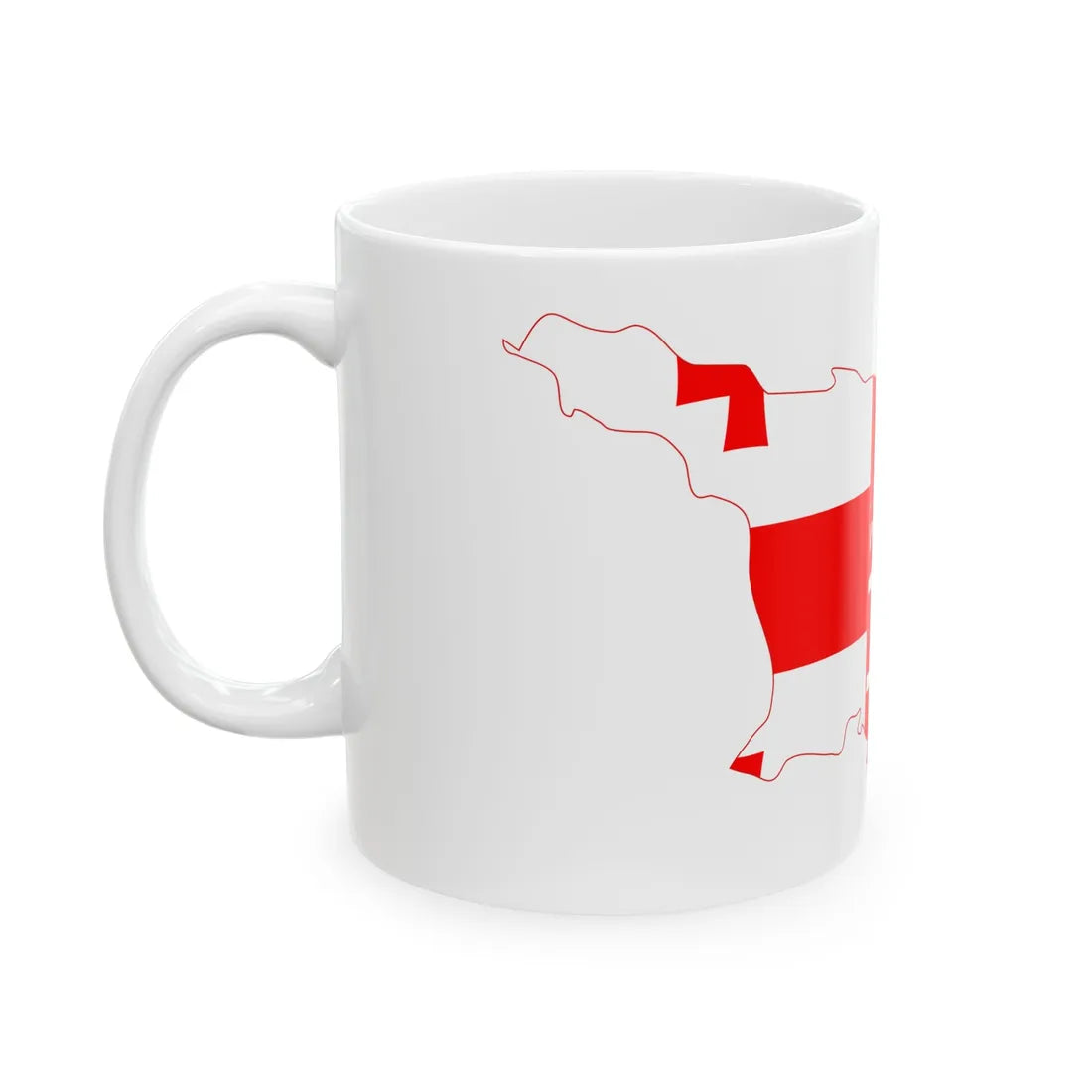 10-georgia cmyk A (Georgia) White Coffee Mug - Go Mug Yourself