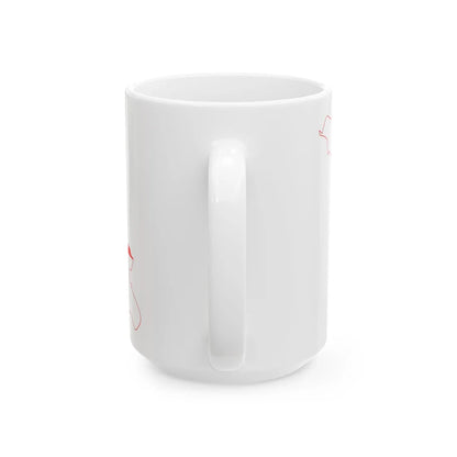 10-georgia cmyk A (Georgia) White Coffee Mug - Go Mug Yourself