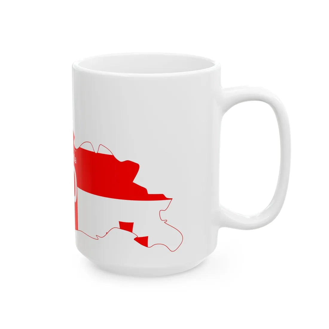10-georgia cmyk A (Georgia) White Coffee Mug - Go Mug Yourself