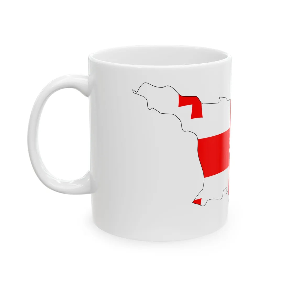 10-Georgia cmyk (Georgia) White Coffee Mug - Go Mug Yourself
