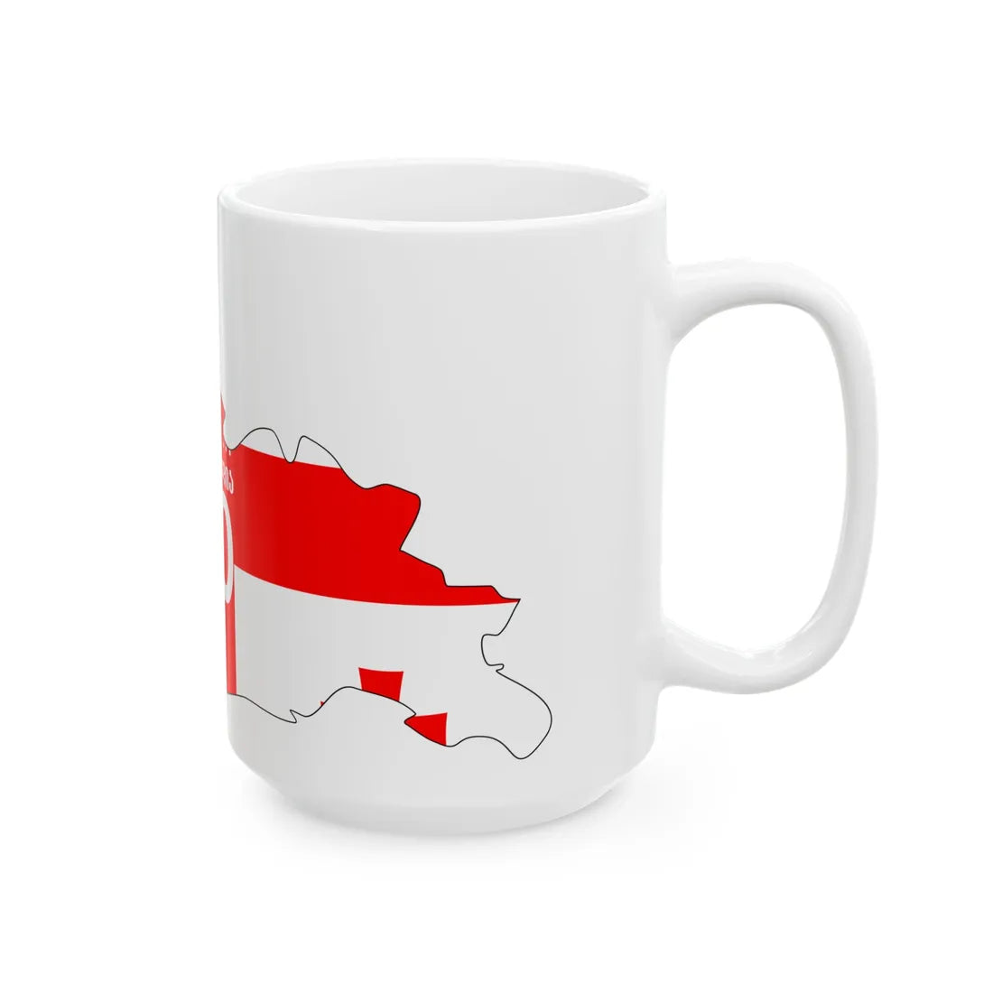 10-Georgia cmyk (Georgia) White Coffee Mug - Go Mug Yourself