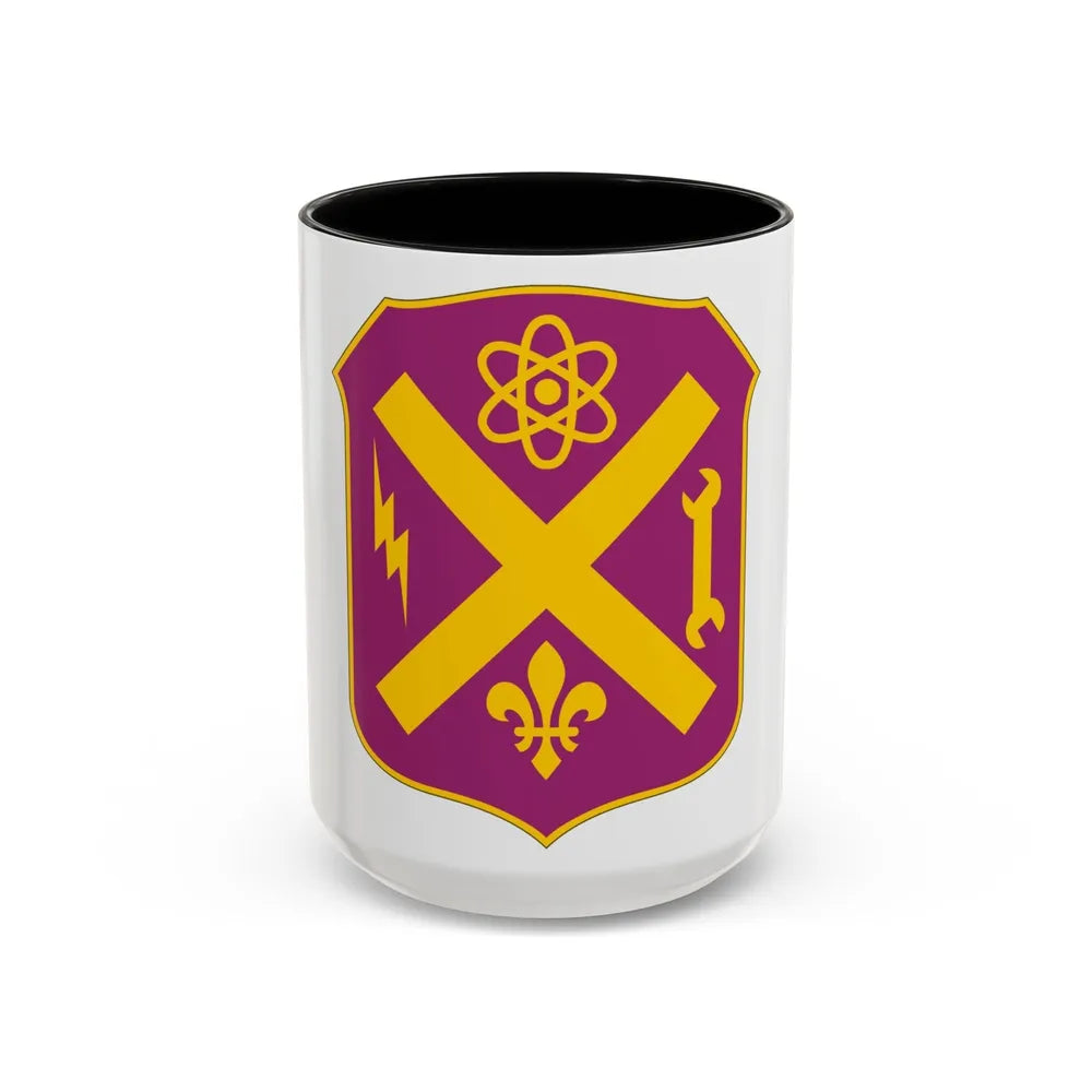 10 Ordnance Battalion (U.S. Army) Accent Coffee Mug-15oz-Black-Go Mug Yourself