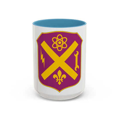 10 Ordnance Battalion (U.S. Army) Accent Coffee Mug-15oz-Light Blue-Go Mug Yourself