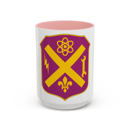 10 Ordnance Battalion (U.S. Army) Accent Coffee Mug-15oz-Pink-Go Mug Yourself