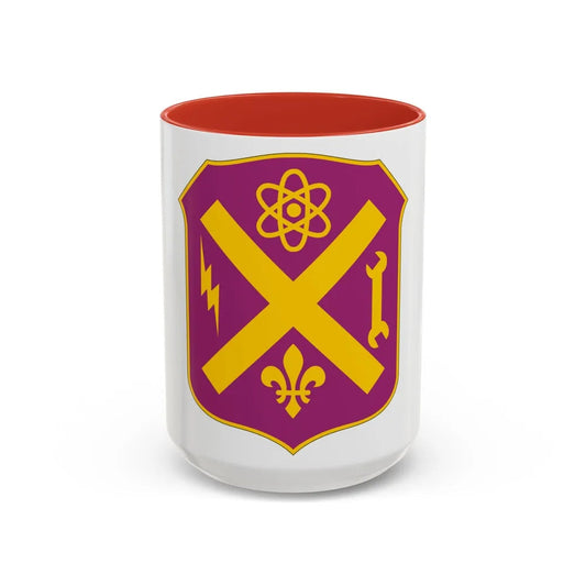 10 Ordnance Battalion (U.S. Army) Accent Coffee Mug-15oz-Red-Go Mug Yourself