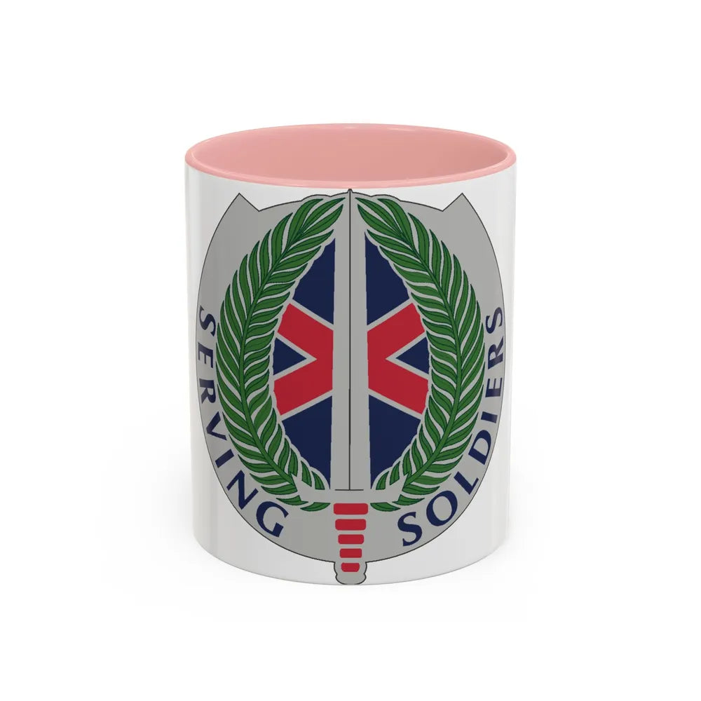 10 Personnel Command (U.S. Army) Accent Coffee Mug-11oz-Pink-Go Mug Yourself