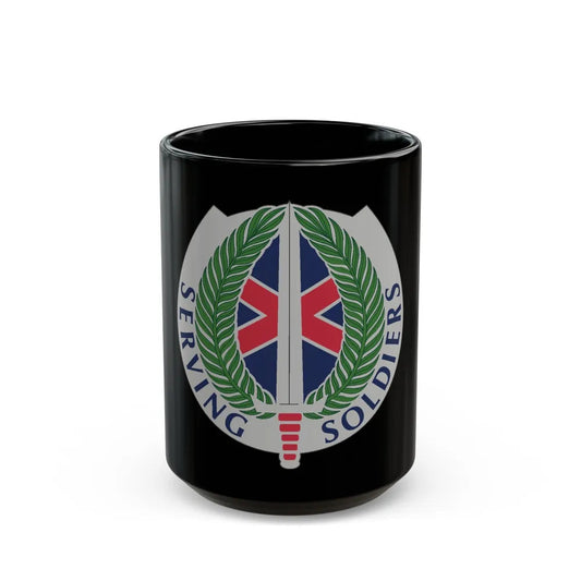 10 Personnel Command (U.S. Army) Black Coffee Mug-15oz-Go Mug Yourself