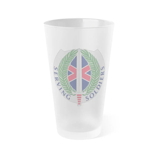 10 Personnel Command (U.S. Army) Frosted Pint Glass 16oz-Go Mug Yourself