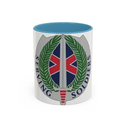 10 Personnel Command (U.S. Army) Accent Coffee Mug 11oz Light Blue - Go Mug Yourself
