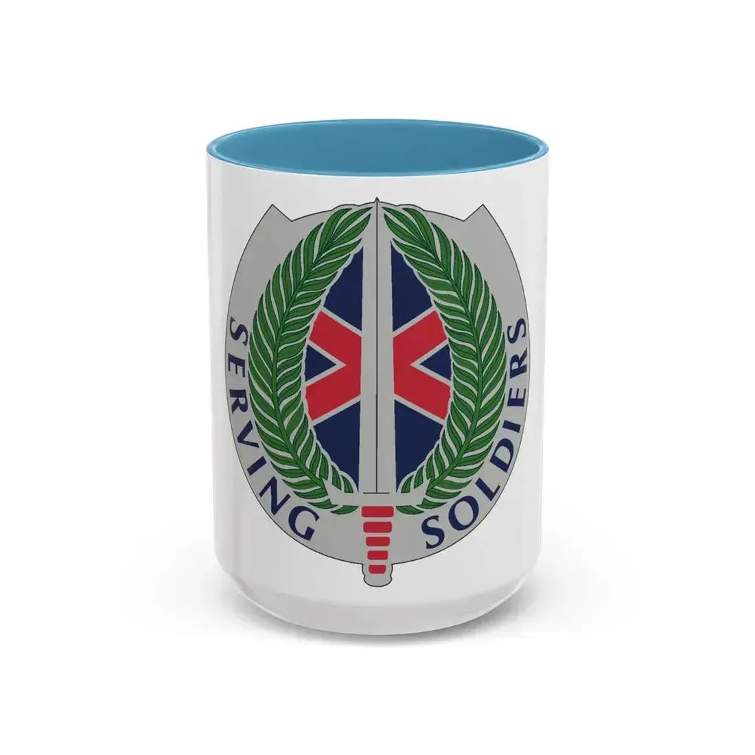 10 Personnel Command (U.S. Army) Accent Coffee Mug 15oz Light Blue - Go Mug Yourself