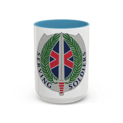 10 Personnel Command (U.S. Army) Accent Coffee Mug 15oz Light Blue - Go Mug Yourself