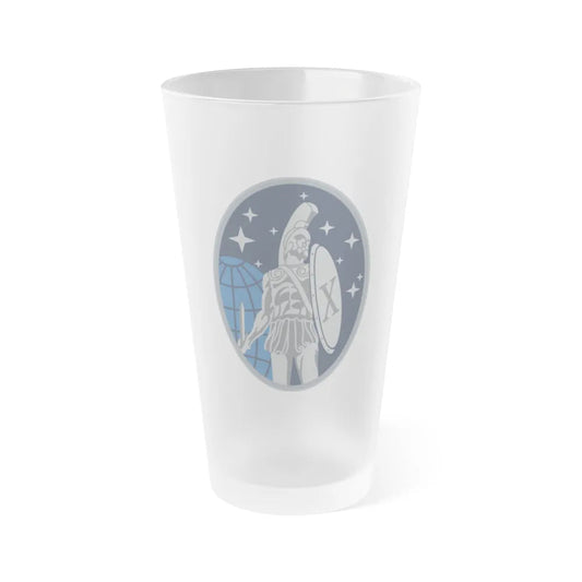 10 Space Warning Squadron (U.S. Space Force) Frosted Pint Glass 16oz-Go Mug Yourself